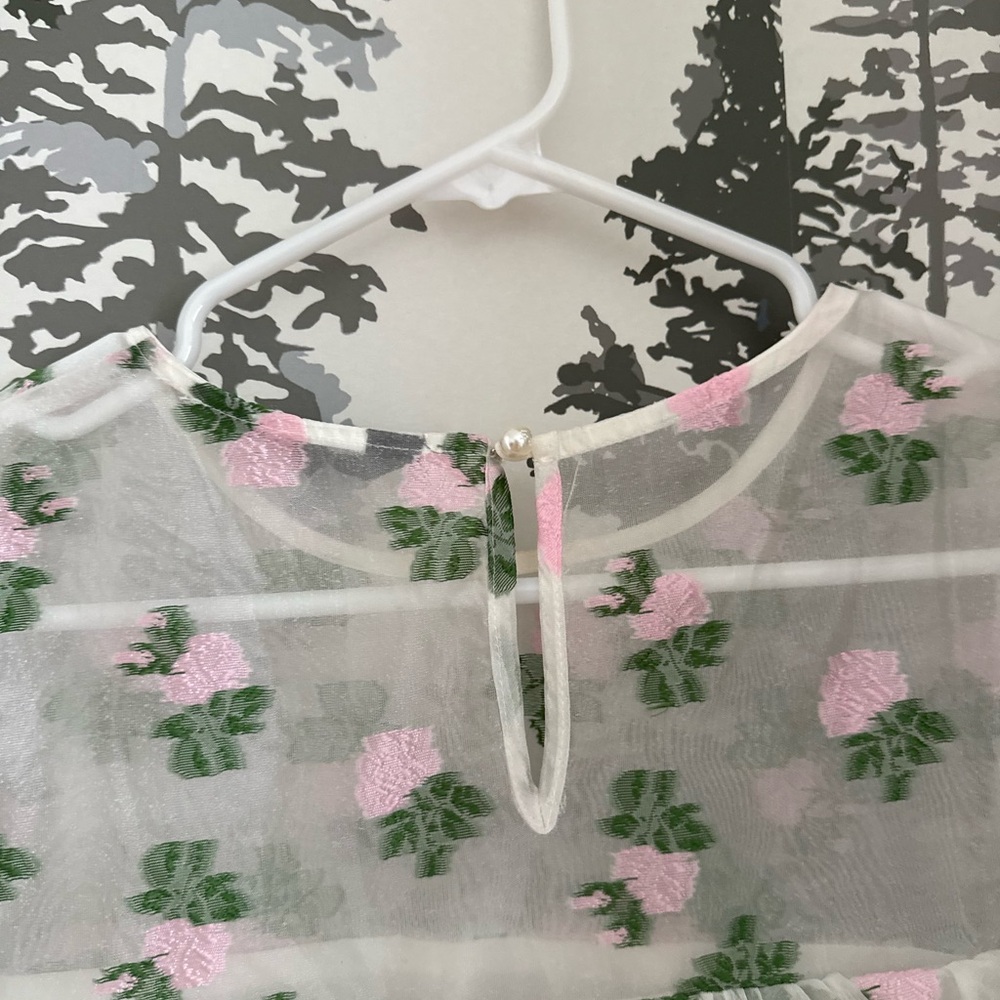 Sister Jane White and Pink Floral Ruffle Dress - Picture 6 of 7